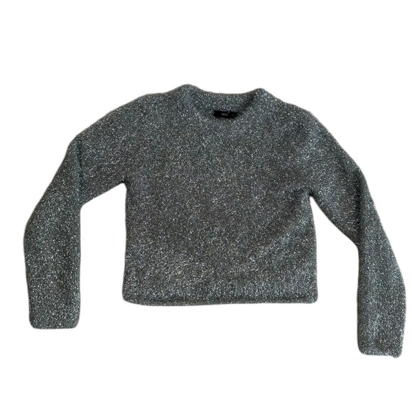 Mango Women's Crewneck Lurex Sweater Size Small - Picture 16 of 17